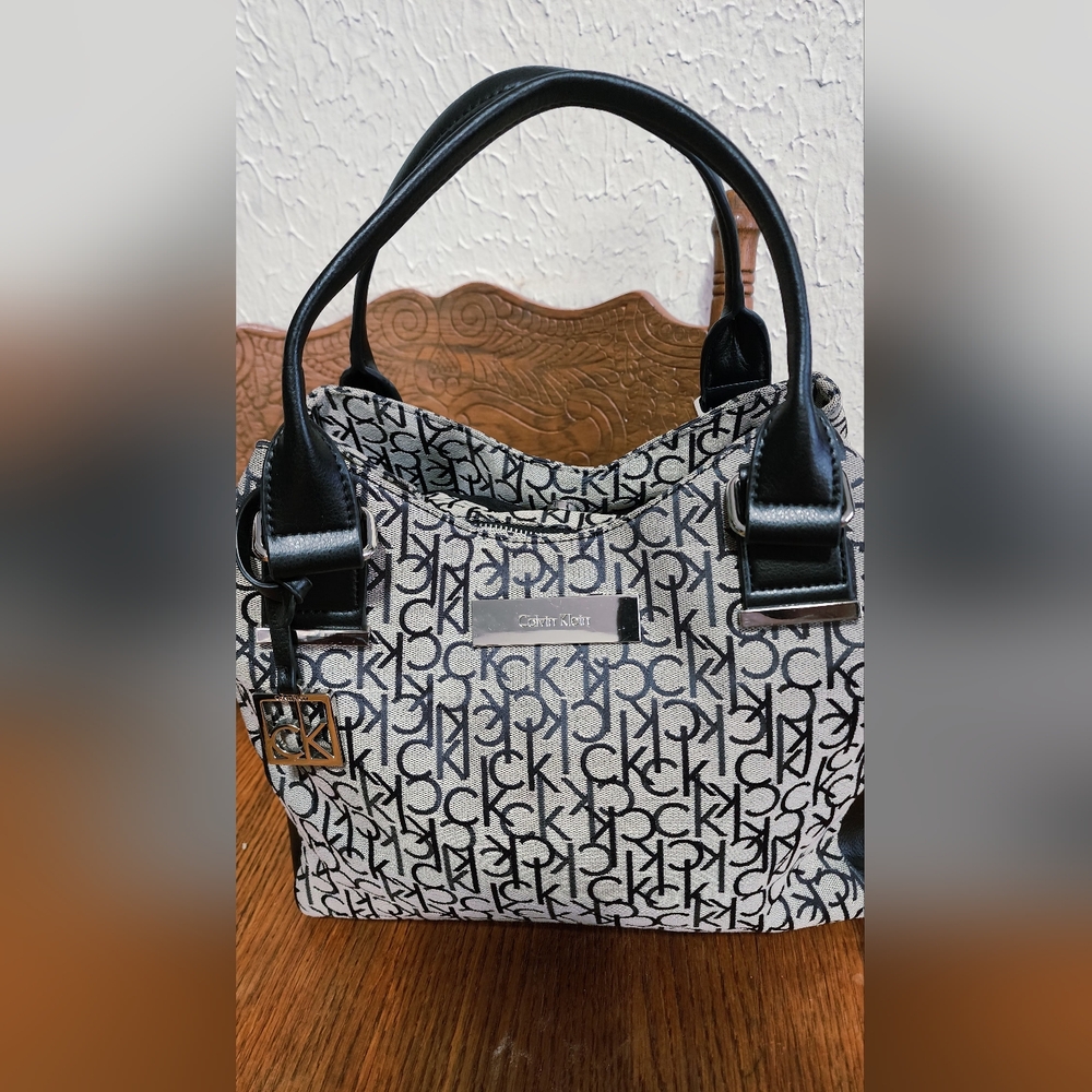 Calvin Klein Black and White Women's Bag